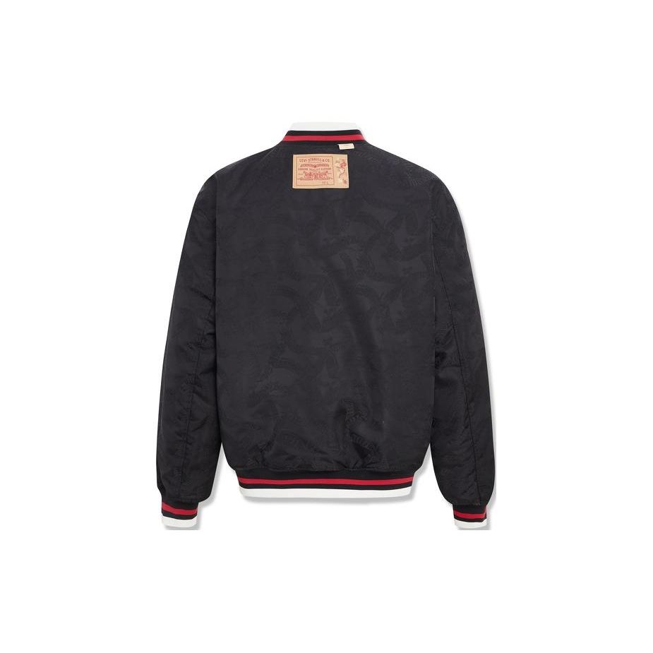 Levis Year Of The Dragon Limited Edition Reversible Two-Tone Embroidered Zip Cotton Jacket Men Jacket Black A7837-0000