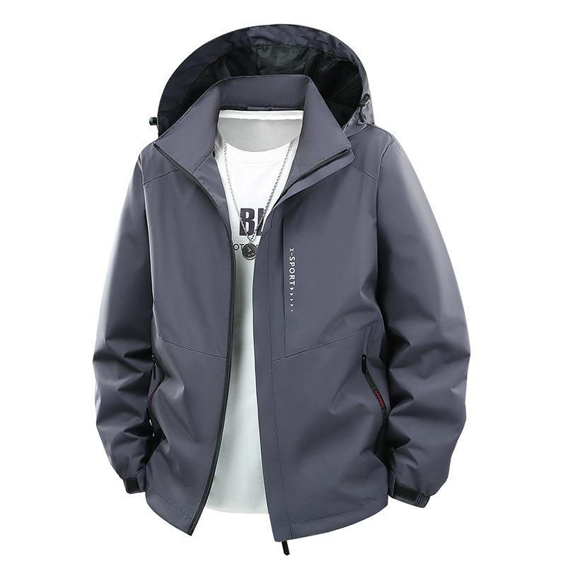 Men's Loose and Fattening Mountaineering Jacket In Spring and Autumn
