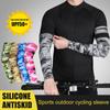 1 Pair Arm Sleeves   Summer Cooling UV Protection Anti-slip Arm Cover Sports Tattoo Cover for Driving Golf Fishing