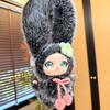 Fashionable Bunny Keychain Adorable Plush Vinyl Doll for Backpack Cute Fluffy Pendant Charm