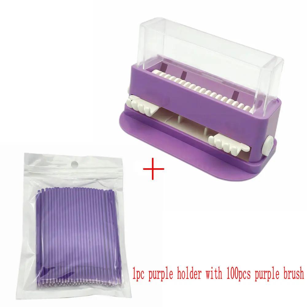 Dental Micro Applicator Dispenser Dental Cotton Micro Brush Tip Bendable Sticks Dentist Material Applicator Box Lab Tools
