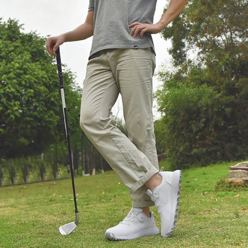 Men Women Professional Golf Shoes Ladies Tour Golf Shoes Classic Outdoor Waterproof Leather Sneakers