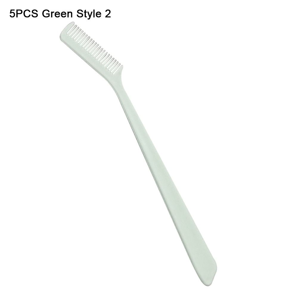 

5pcs Cute Eyelash Eyebrow Comb Transparent Doll Accessories BJD Doll/1/3 1/4 1/6 1/8 Doll Green-Style 2