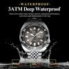 POEDAGAR Business Men Clock Date Week Waterproof Luminous Vintage Male Wristwatch Stainless Steel Quartz Military Men's Watches