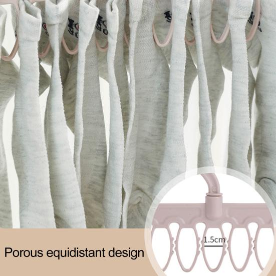 Socks Underwear Drying Rack with Rotatable Hook Strong Load-bearing Windproof Clothes Drying Hanger Rack