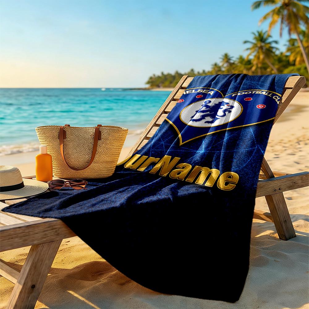 Chelsea Customized Name Beach Towel Super Soft Microfiber Quickdry Fabric Perfect for Traveling Yoga Camping and Swimming
