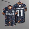 Thailand 3D Gedrucktes Kurzarm Sommer Street T-Shirt Herren Atmungsaktives T-Shirt Leicht und Bequem Kurzarm Oberteile