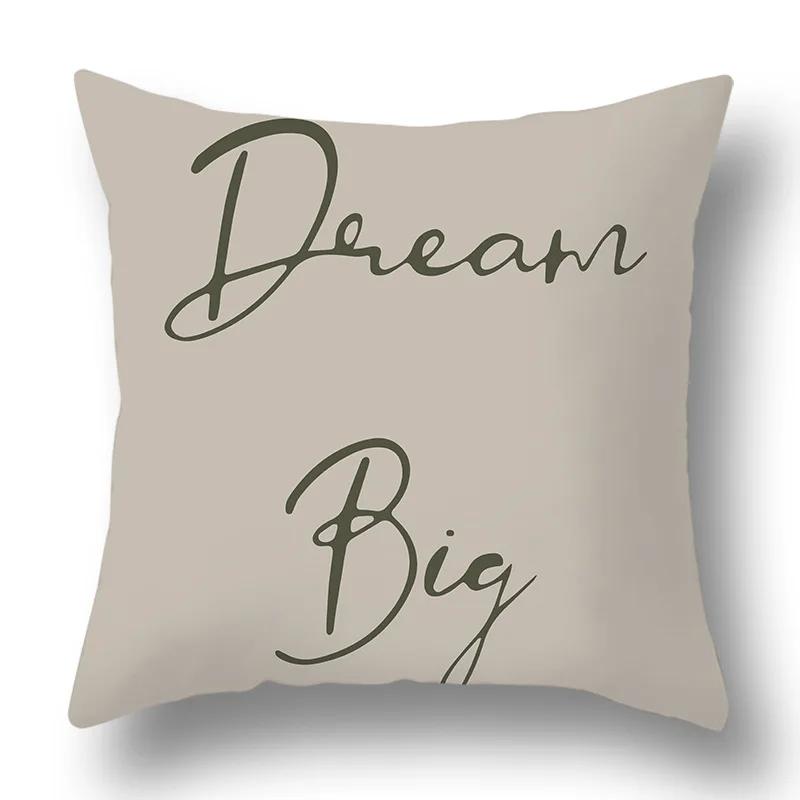 Green Plant Sofa Cushions Comfortable Pillow Office Cushion Cover Living Room Home Decor Modern Print Pillowcase