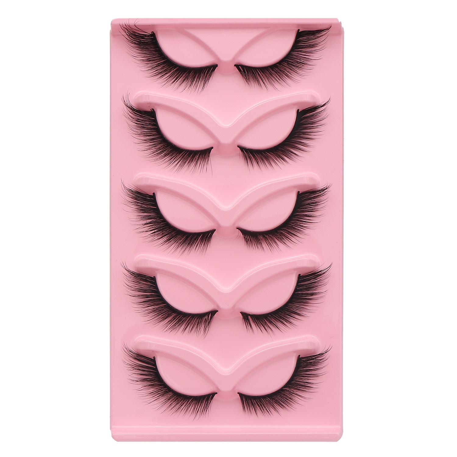 

5 пар 3D ресниц накладные ресницы инструменты для макияжа натуральные длинные толстые объемные ресницы красивые пушистые ресницы лисы