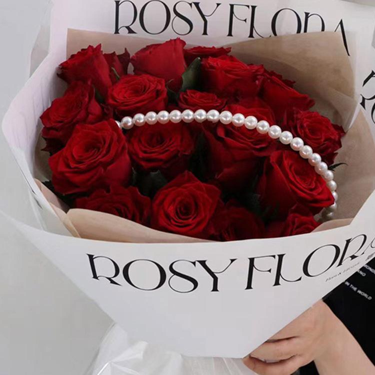 Pearl Bow Beaded Chain for Floral Decoration and Fresh Flower Packaging