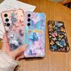 Dream Butterfly Pattern Clear Phone Case For Samsung Galaxy S26 S25 S24 S23 Ultra S22 Plus S25 Edge S24 FE Card Bag Wallet Cover