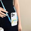 Cartoon Kt Cat Girl Heart Back Clip Diagonal Cross-Chain Braided Rope Mobile Phone Case Halter Neck Strap Mobile Phone Back Clip Anti-Fall