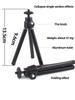 Mini Tripod for Webcam and Phone Metal Extendable Webcam Stand Tripod for GoPro Hero 12 11 10 9 8 7 6 5 DJI Osmo Action Camera