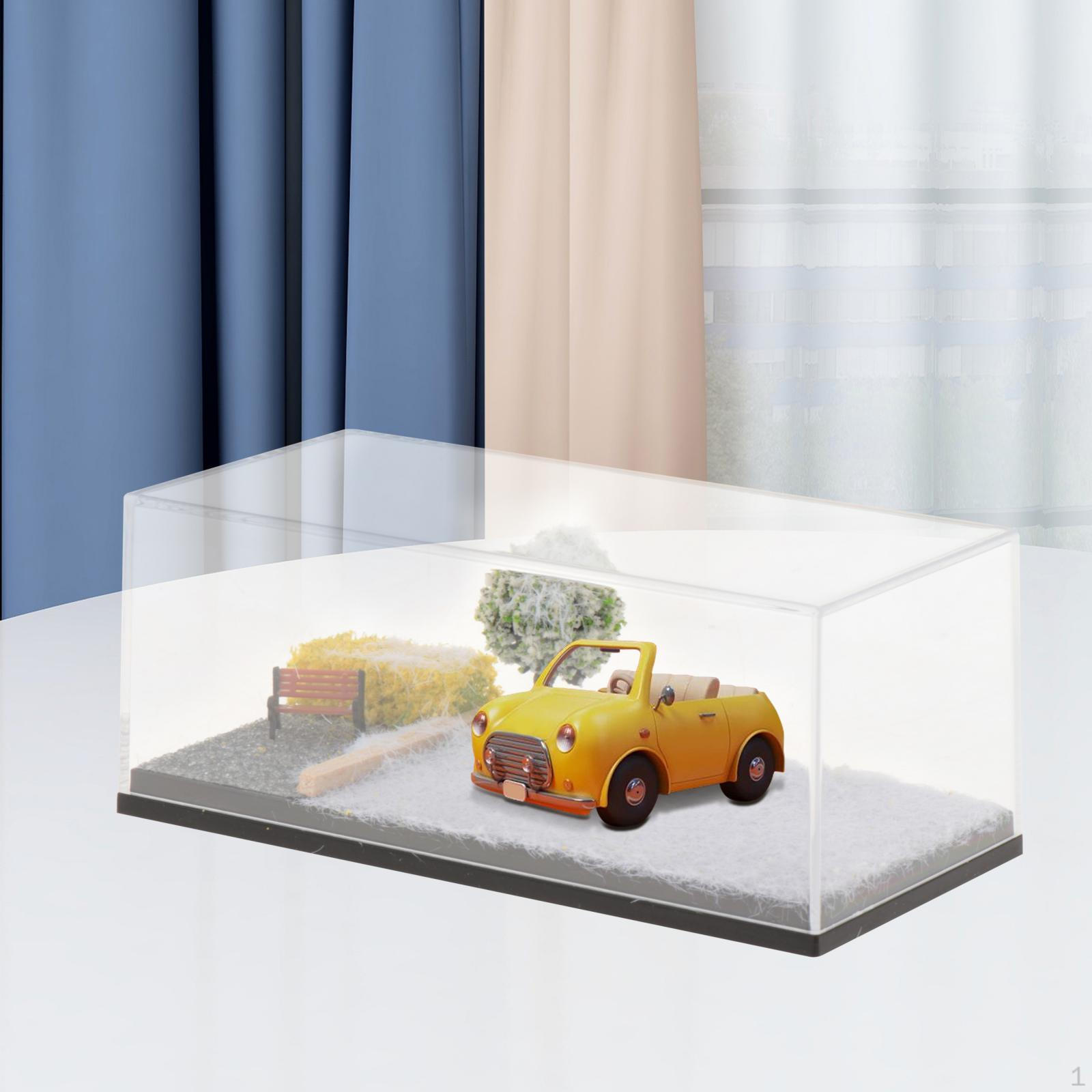 

1/64 Diecast Car Display Case Wheels Case, Realistic Showcase Parking Scene for winter scene