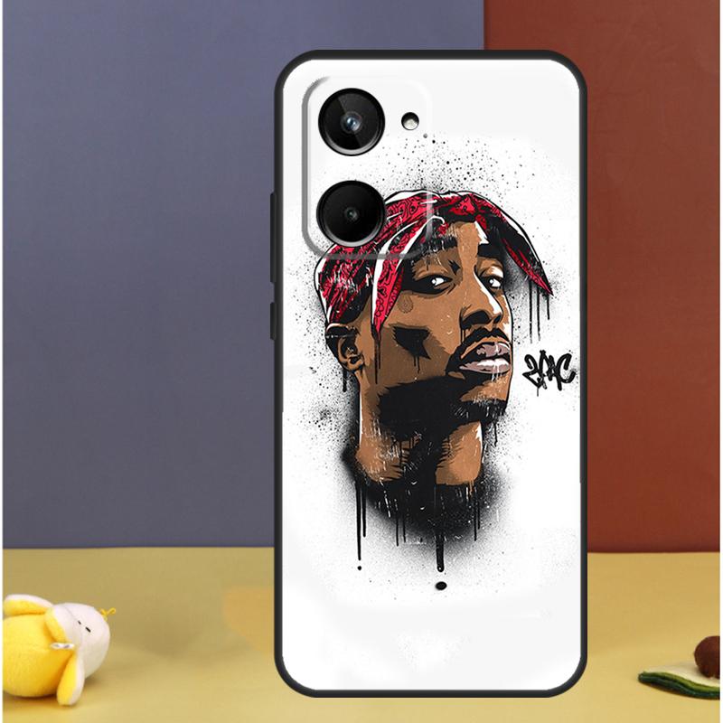 Rapper 2pac Singer Tupac For Realme 15 10 11 12 13 14 Pro Plus C65 C67 C63 C61 C55 C51 C53 C35 C75 GT6 GT7 Pro Case