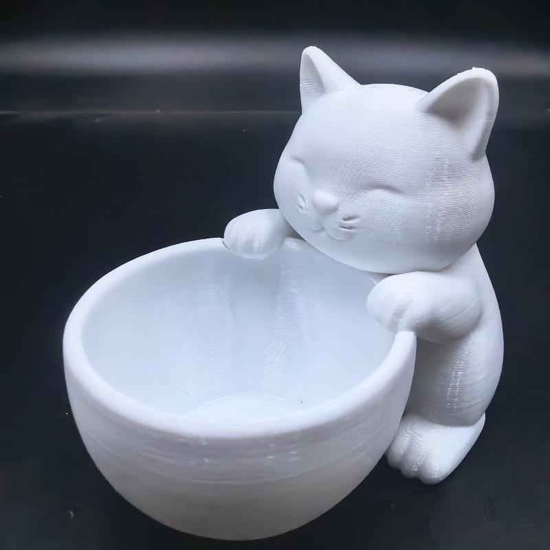 1pc Cute Cat Succulent Flowerpot Three-dimensional Cat Shaped Planting Compact Plants Essential for Cat Lovers