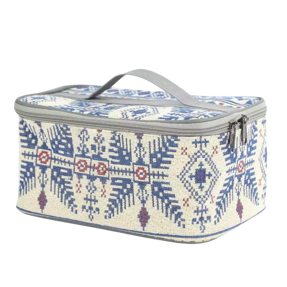 Portable Outdoor Storage Bag for Cutlery, Seasoning, Tea Set, and Cosmetics