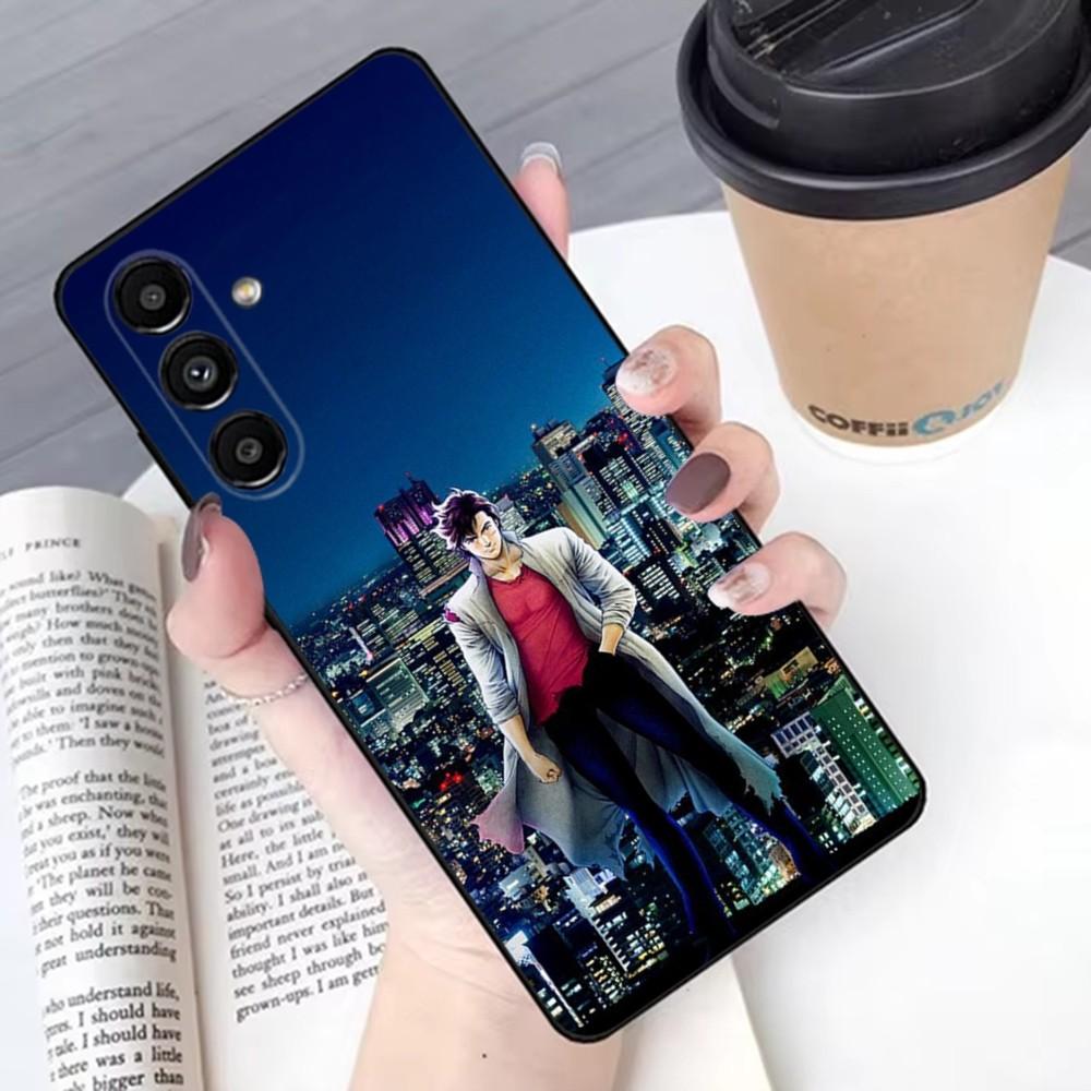 

Retro City Hunter Comic Phone Case For Samsung S 25,24,21,22,23,30,20,Ultra,Plus,Fe,Lite,Note,10,9,5G Black Soft Samsung S30Ultra5G