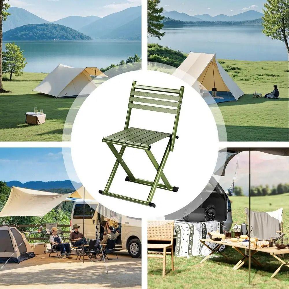 Strong Load-bearing Camping Stool Wear-resistant Patio Seat Portable Folding Chairs  Riding
