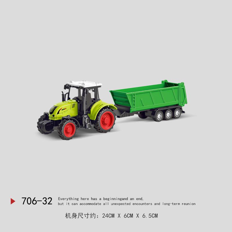 Kaptan Nil Çocuk Biçerdöver Oyuncak Ataletli Çiftlik Traktörü Modeli Düşmeye Dayanıklı Araba Çiftçi