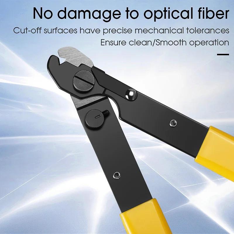 Single Hole Fiber Optic Cable Stripper Clamp Fiber Stripping Pliers Wire Stripper