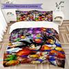 Son Goku Anime Duvet Cover, 3pcs Bedding Set, Digital Print, No Filling, Multi-Size, Kids Gift -HYQ31