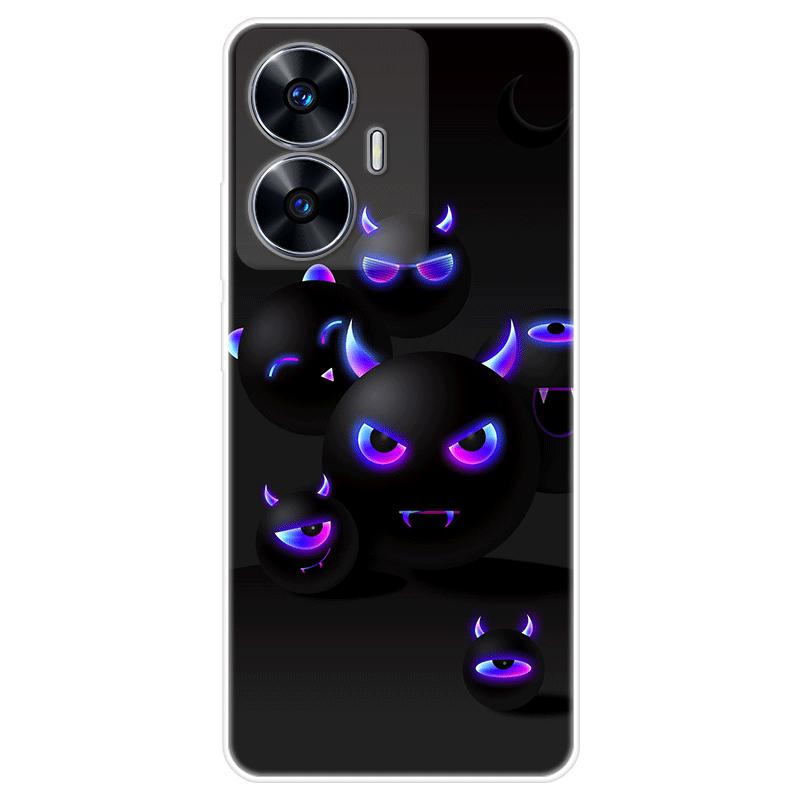 Pro Realme C55 C55 Pouzdro Realme C55 RMX3710 Měkký silikonový zadní kryt Kreslený obal na telefon Módní