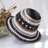 Women's Hats New Fashion Style Bucket Hat Multicolor Foldable Sun Crochet Hat For Beach, Travel And Vacation Handmade Straw Hat