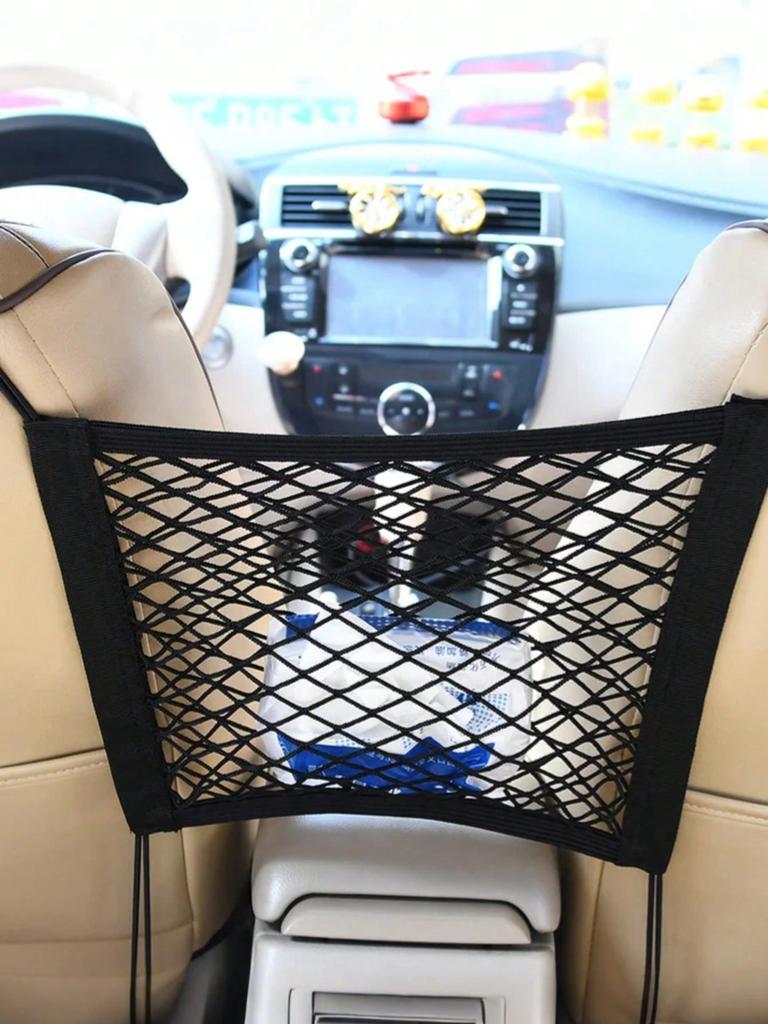 Universal Car Seat Storage Mesh Bag-It Is Easy To Install, Made of Durable Mesh Material, and Suitable for Storing Small Items.