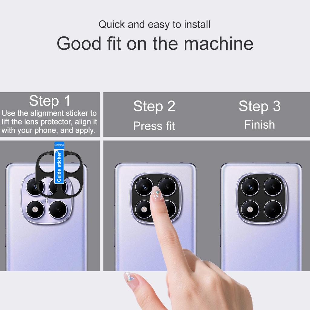 For Redmi Note 14 Pro 4G Global Glass Lens Film IMAK Camera Styling Premium Camera Protector