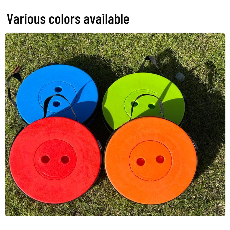 Collapsible Outdoor Travel Stool - Portable Adjustable Seat for Camping, Fishing, and Queuing