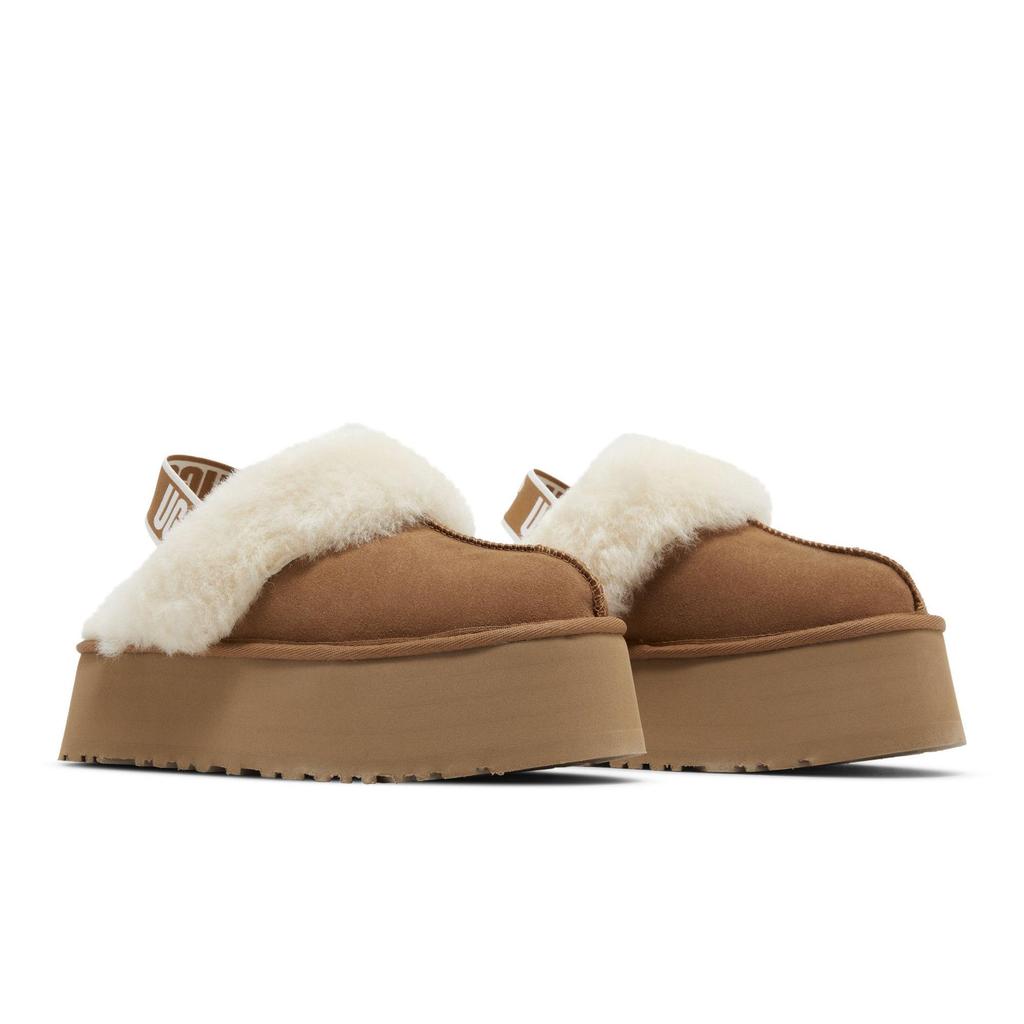 UGG Womens Funkette Slipper 'Chestnut' (women's sizes) Chestnut Closed Toe Slippers 1113474 CHE