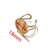 4 pièces/lot Bagues Ouvertes en Acier Inoxydable Supports Base Plate Vide Carré Rond Ovale Plateau Cabochon Résine Cadre Bijoux Fabrication