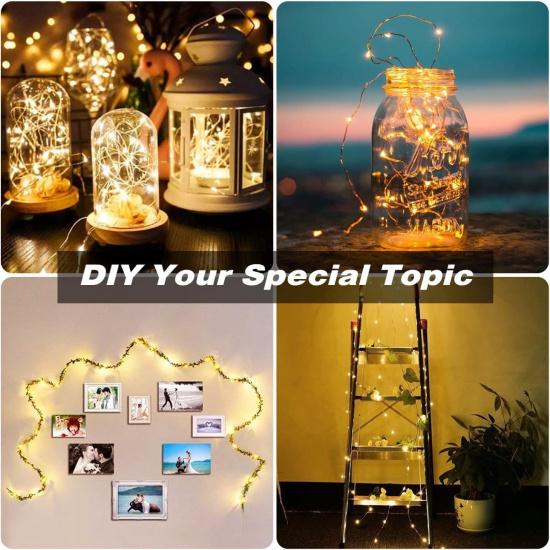 Fairy Lights Plug in,99ft 300 LEDs Christmas Lights Indoor Outdoor Warm White Copper Wire,Long Led Fairy String Lights for Bedroom Party Wedding