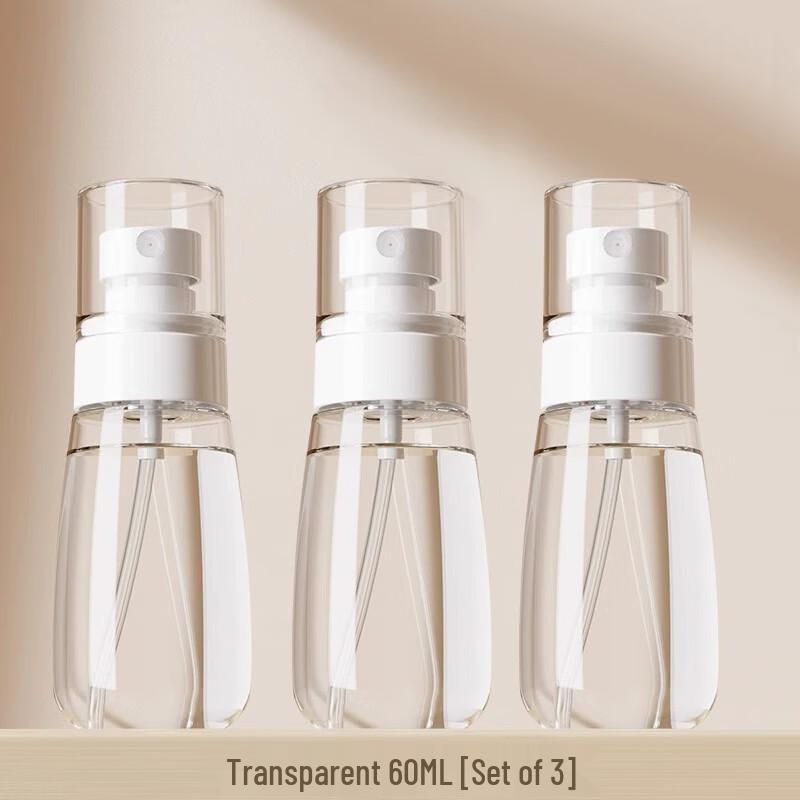 3-Pack 60ml Refillable Cosmetic Spray Bottles