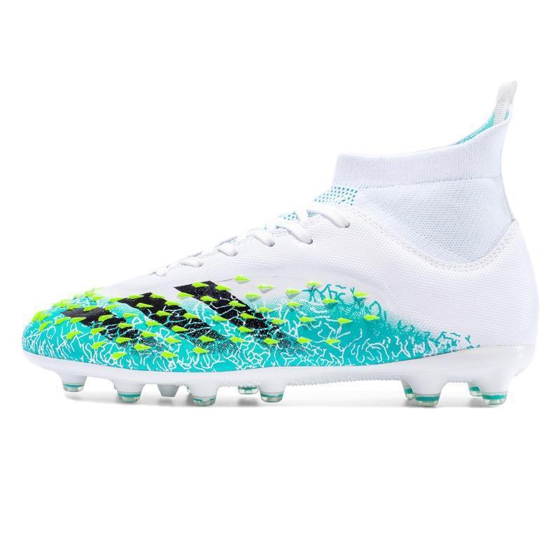 Scarpe da Calcio High-Top Uomo e Donna Unghie Rotte Unghie Corte Unghie Lunghe Tf Studenti Erba Artificiale Scarpe da Allenamento Sportivo