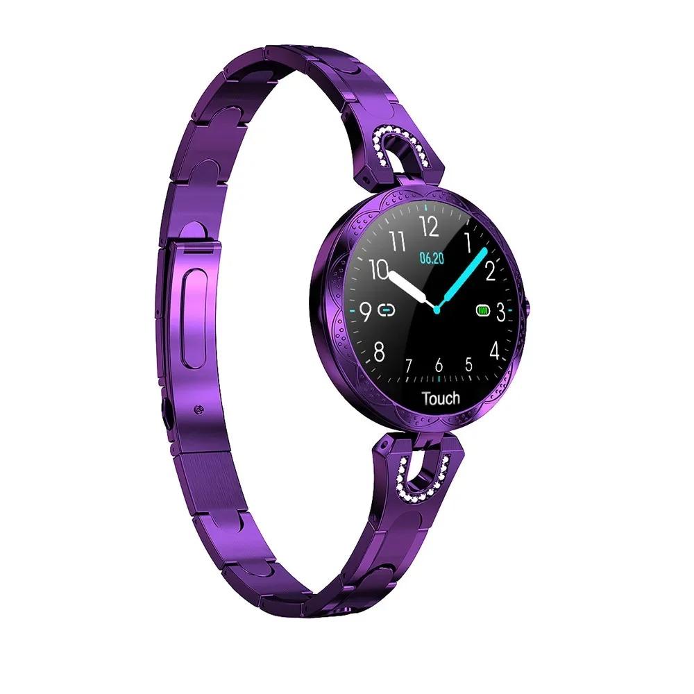 Rainbuvvy AK15 Women Fashion Smart Bracelet 1.08inch HD LCD Screen 240x210 BT4.0 IP67 Waterproof 120mAh Android Smart Watch Special Gift