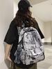 Korean Graffiti Style Backpack for Boys - Large Capacity, Simple Design