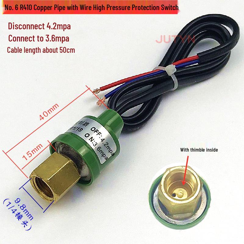 Air Conditioner Heat Pump Compressor Pressure Switch with High/Low Protection