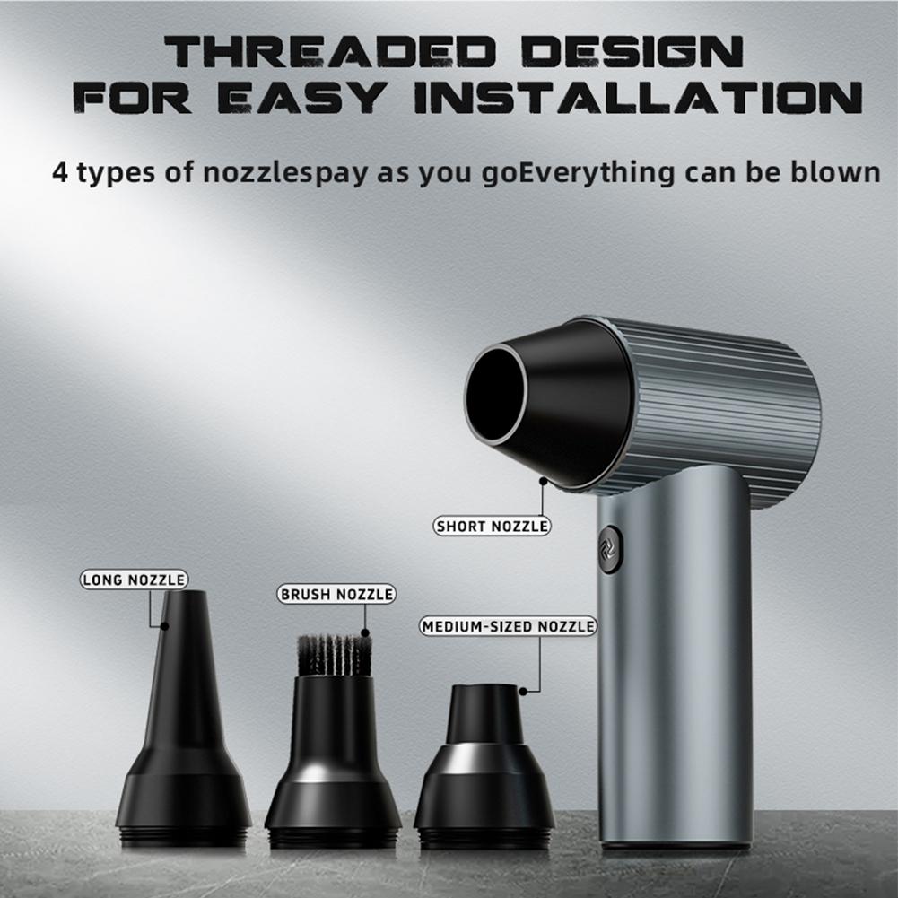 X7 Turbovifte Mini Turbo Jetvifte Voldsom Turbovifte USB Oppladbar 40mm Kulvert Børsteløs Motor Høyhastighets Kanalvifte