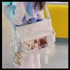 Japanese Shoulder Bag Nylon Book Bag Transparent Itabag Women Handbags JK Bag