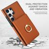Brieftaschen-Hülle mit Kartenhalter, 360° drehbarer Ring-Ständer, Magnetverschluss für Samsung Galaxy S25 S24/S23/S22/S21 Ultra/Note 20