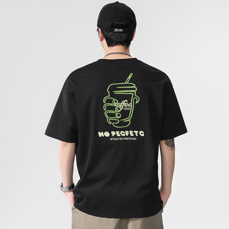 New Summer Men's Round Neck Short T-shirt Short Sleeve Thin Casual Youth Half-sleeved Shirt