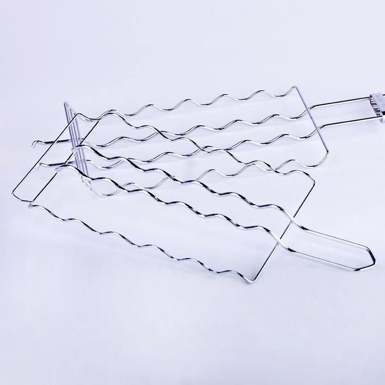 Stainless Steel BBQ Sausage Grill Net and Outdoor Barbecue Rack Clips