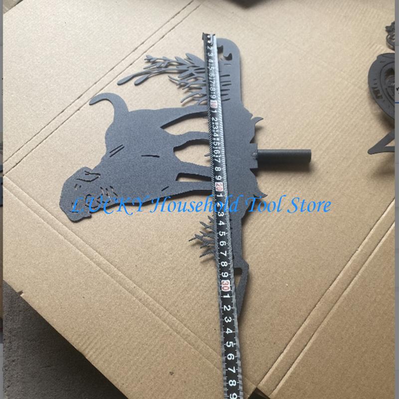 

J0MC Iron Dog Shaped Weather Vane for Roofs and Gardens Easy to Install Weathervane China Mainland