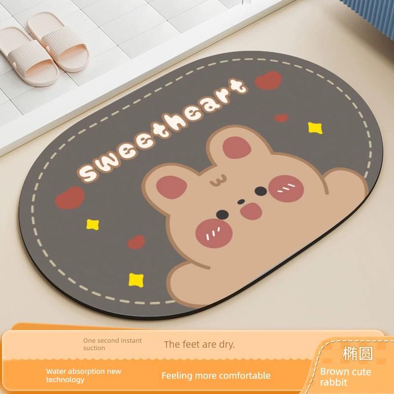 Household Entrance Toilet Water Absorption Non Slip Bathroom Mats