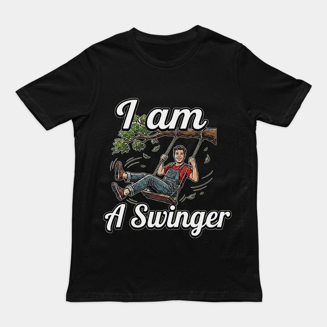 I am a swinger tshirt, vintage funny tshirt Unisex T-Shirt S