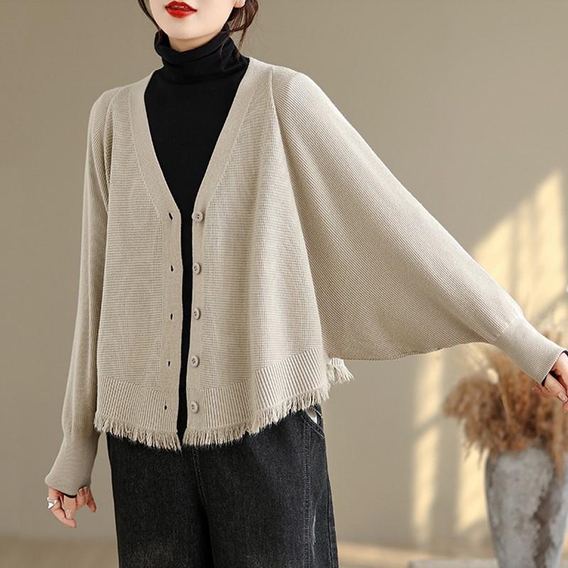 knitted vintage causal loose Spring autumn winter woman cardigan sweater for women sweaters clothes
