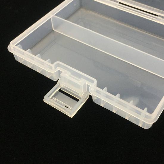 Scatola Porta Batterie Trasparente Grande Capacità Portatile Contenitore Organizzatore per 48 Batterie AA AAA Ricaricabili per Casa