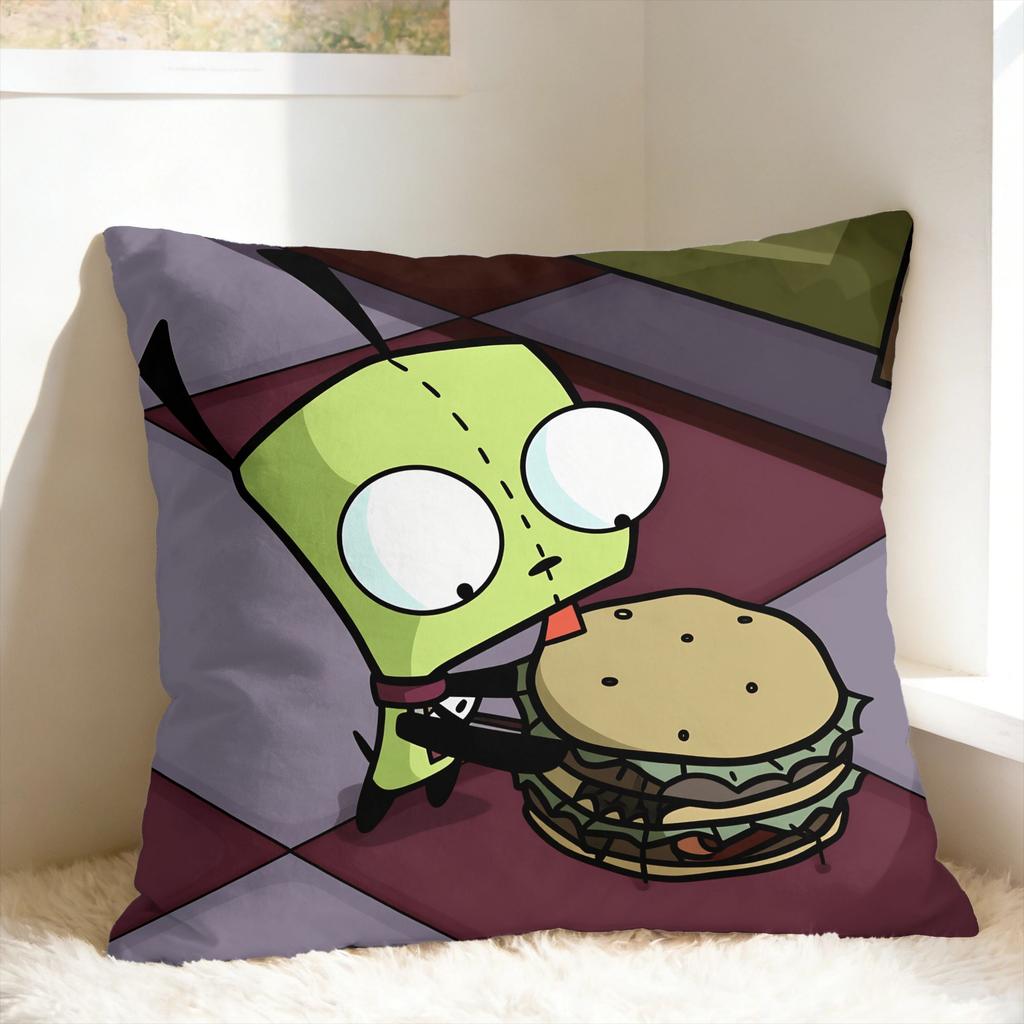 Pillow Case I-Invader Zim Anime Graphic Pillow Cover For Sofa Home Decor Cute Funny Pillowcases